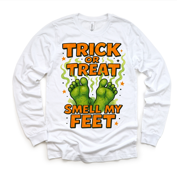 Trick Or Treat Smell My Feet Halloween Shirt - Funny Halloween Tee