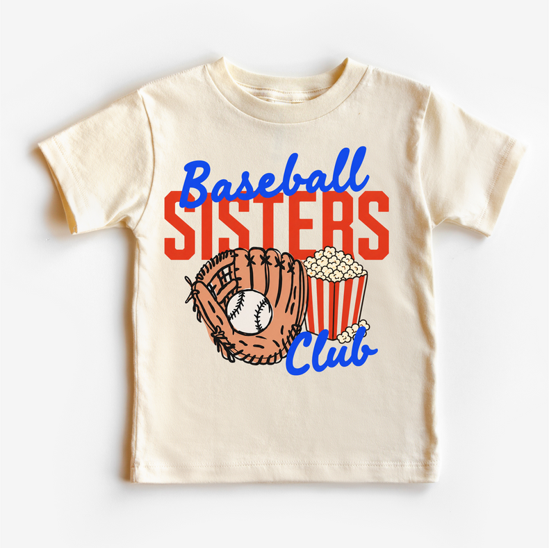 Baseball Sisters Club Shirt – Baseball Sister Tee – Girls Baseball Shirt – Sports Sister Outfit – Baseball Game Day Tee
