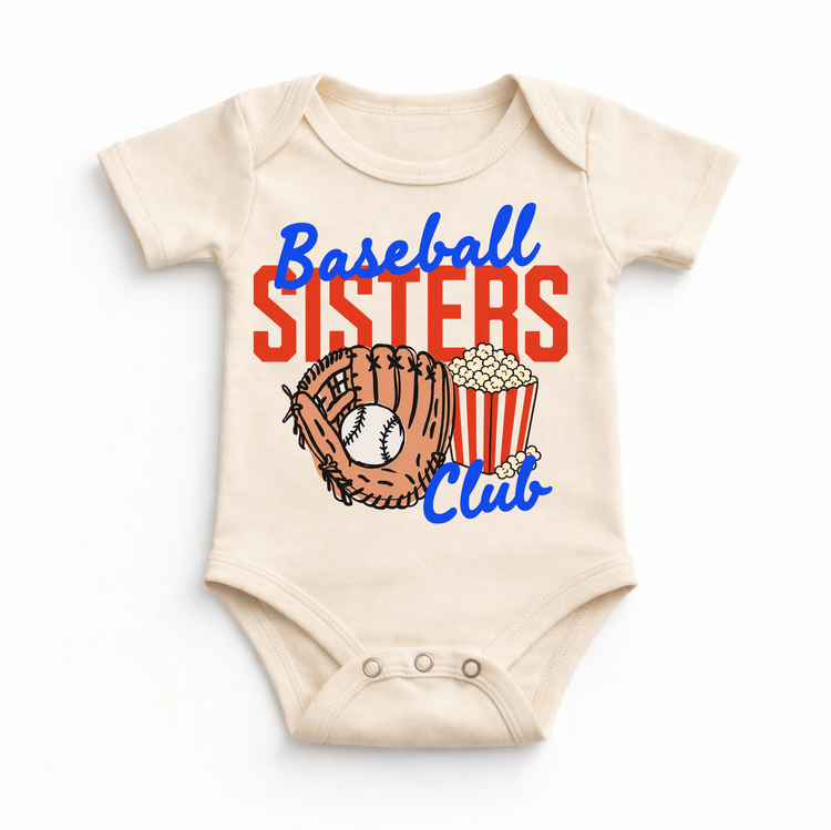 Baseball Sisters Club Shirt – Baseball Sister Tee – Girls Baseball Shirt – Sports Sister Outfit – Baseball Game Day Tee
