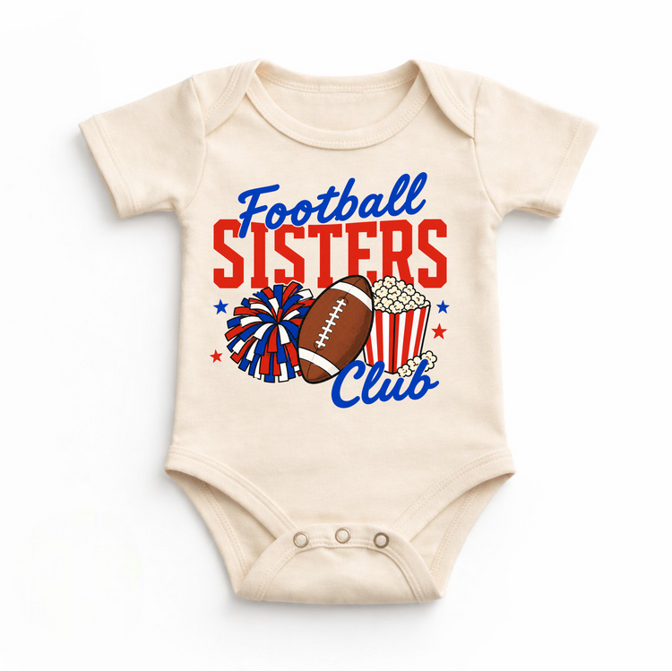 Football Sisters Club Shirt – Football Sister Tee – Girls Football Shirt – Game Day Outfit – Sports Sister Tee