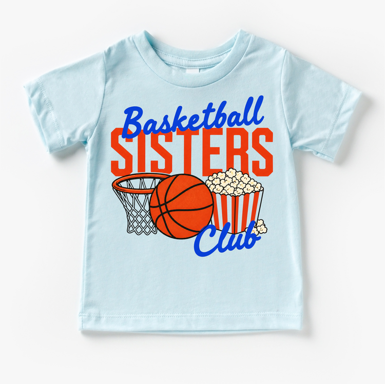 Basketball Sisters Club Shirt – Basketball Sister Tee – Girls Basketball Shirt – Sports Sister Outfit – Game Day Tee