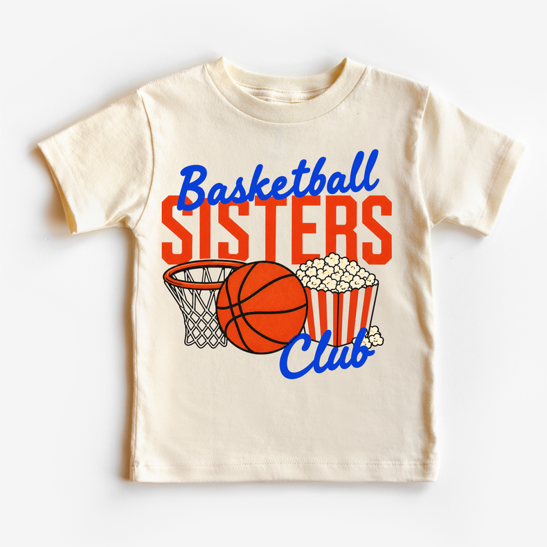Basketball Sisters Club Shirt – Basketball Sister Tee – Girls Basketball Shirt – Sports Sister Outfit – Game Day Tee