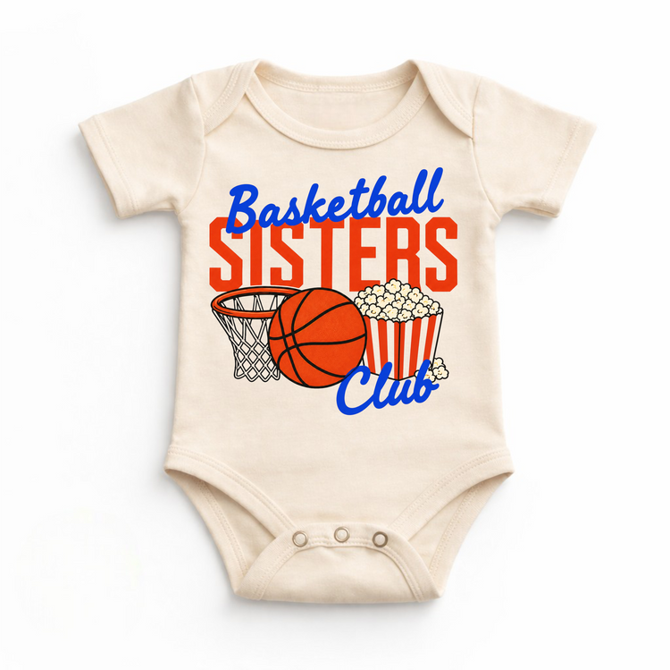 Basketball Sisters Club Shirt – Basketball Sister Tee – Girls Basketball Shirt – Sports Sister Outfit – Game Day Tee