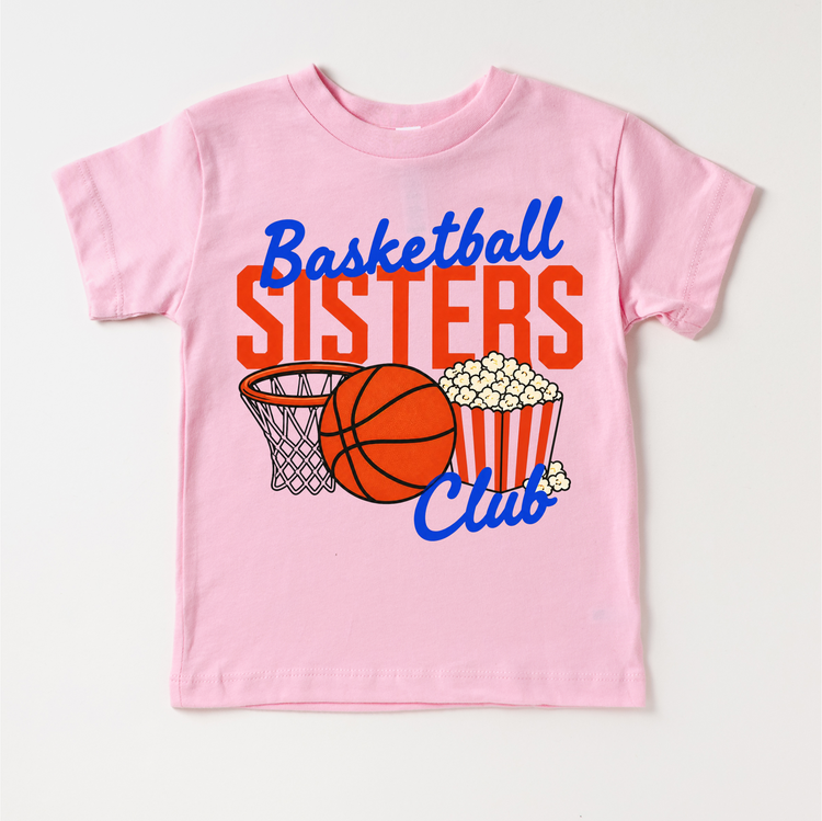 Basketball Sisters Club Shirt – Basketball Sister Tee – Girls Basketball Shirt – Sports Sister Outfit – Game Day Tee