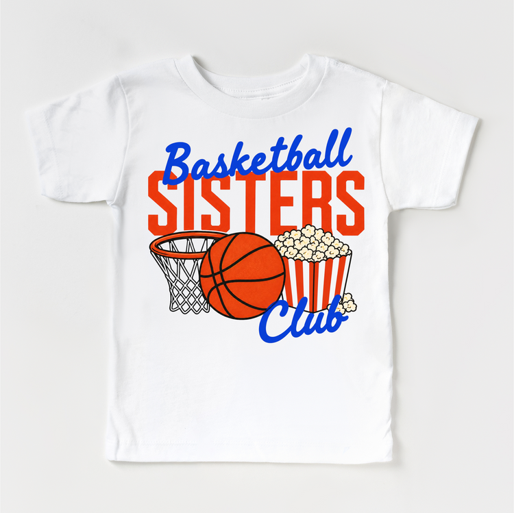 Basketball Sisters Club Shirt – Basketball Sister Tee – Girls Basketball Shirt – Sports Sister Outfit – Game Day Tee