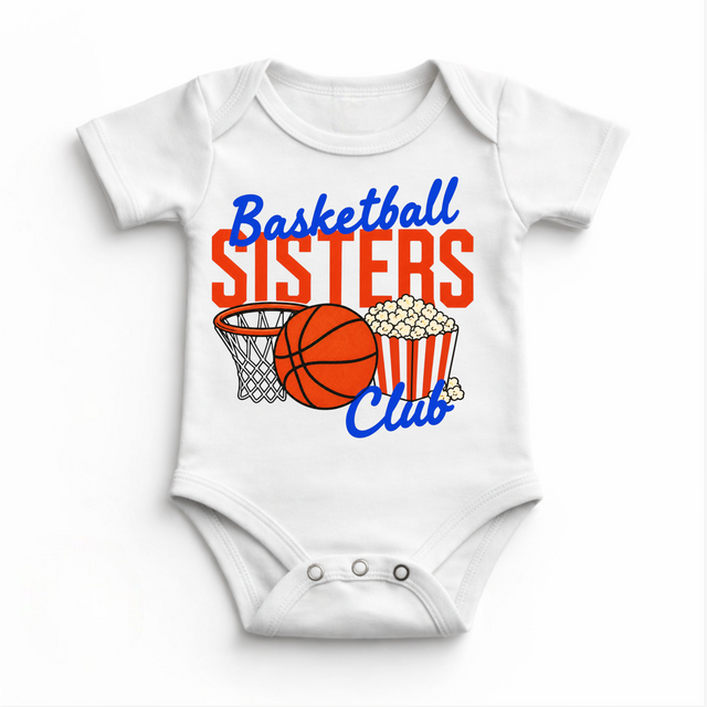 Basketball Sisters Club Shirt – Basketball Sister Tee – Girls Basketball Shirt – Sports Sister Outfit – Game Day Tee