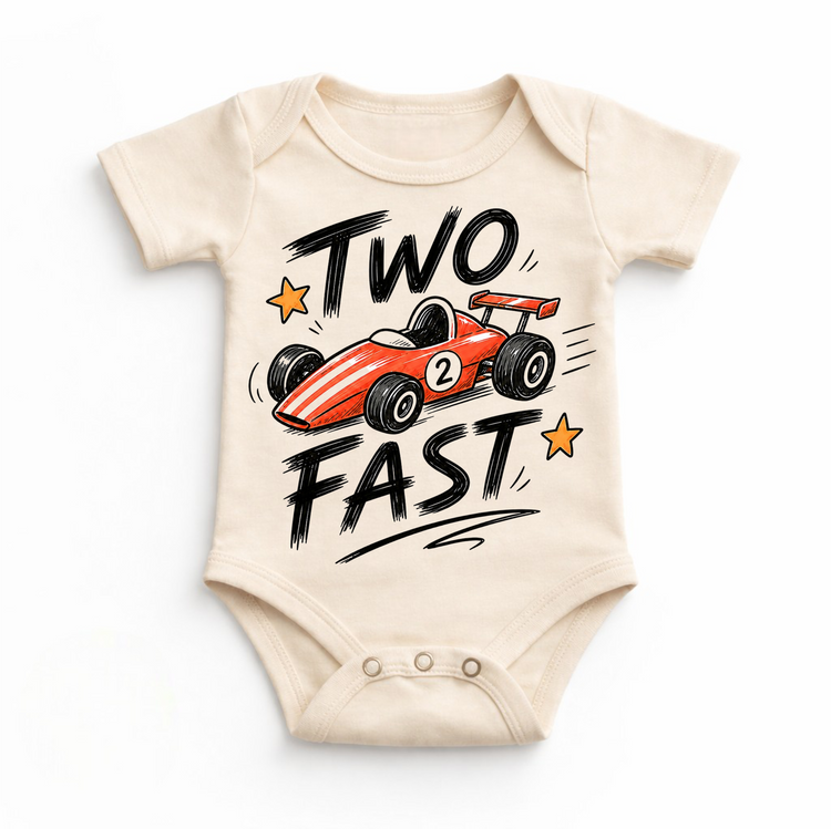 Two Fast Race Car Birthday Shirt | 2nd Birthday Racing Tee | Boys Race Car Birthday Party Shirt