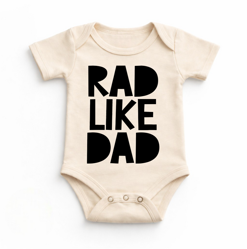 Retro Rad Like Dad Bodysuit - Baby Bodysuit