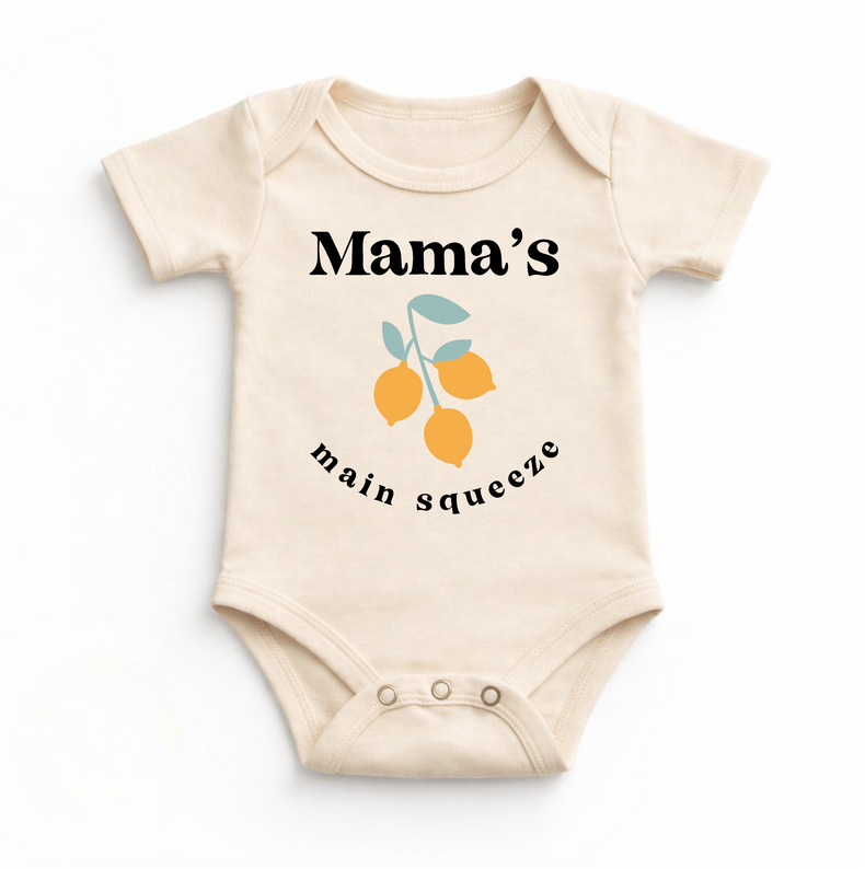 Mama's Main Squeze Spring Lemon Bodysuit - Baby Bodysuit - Madi Moosh Boutique