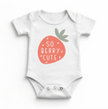 So Berry Cute Stawberry Bodysuit - Baby Bodysuit - Madi Moosh Boutique