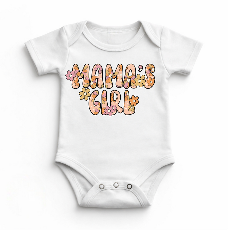 Mama's Girl Floral Summer Tropical Bodysuit - Baby Bodysuit - Madi Moosh Boutique