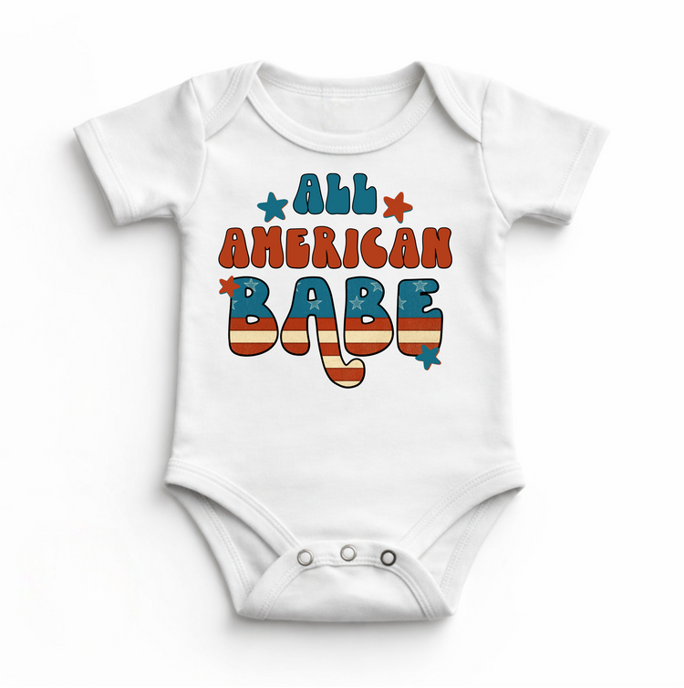 All American Babe 4th Of July Bodysuit - Baby Bodysuit