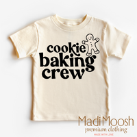 Gingerbread Cookie Baking Crew, Christmas graphic T-shirt by Madi Moosh