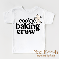Gingerbread Cookie Baking Crew design on a white garment.