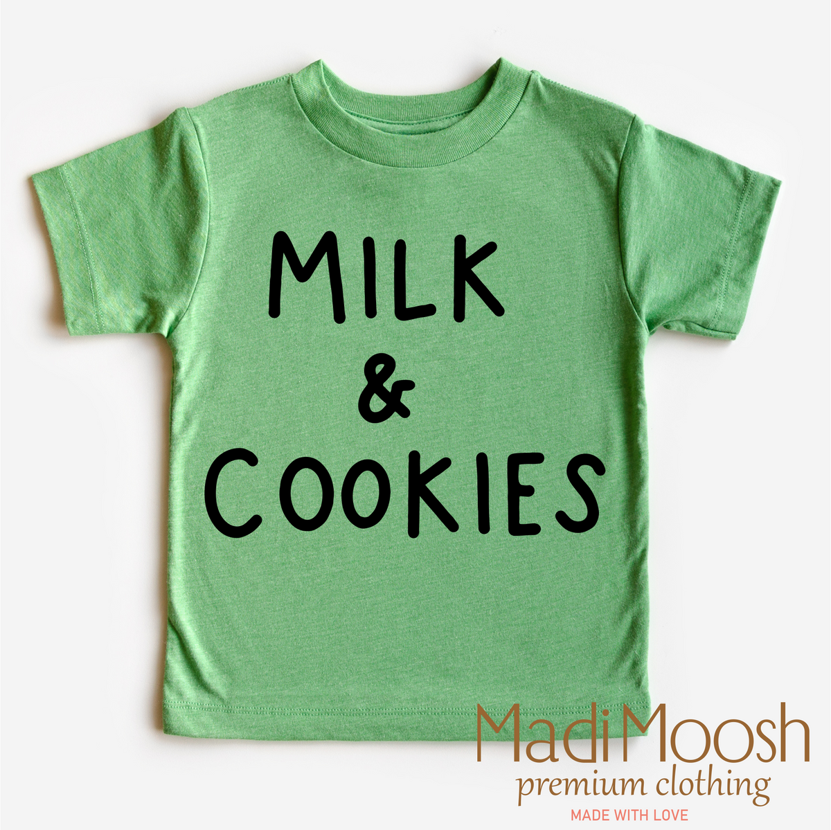 Milk And Cookies Classic Christmas graphic T-shirt by Madi Moosh
