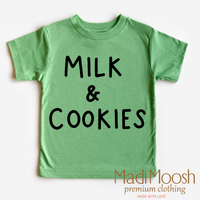 Milk And Cookies Classic Christmas graphic T-shirt by Madi Moosh
