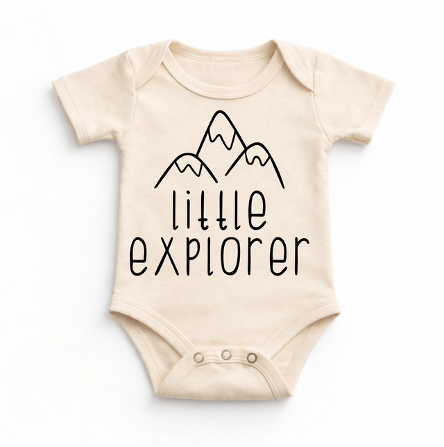 Little Explorer Outdoor Camping Bodysuit - Baby Bodysuit - Madi Moosh Boutique