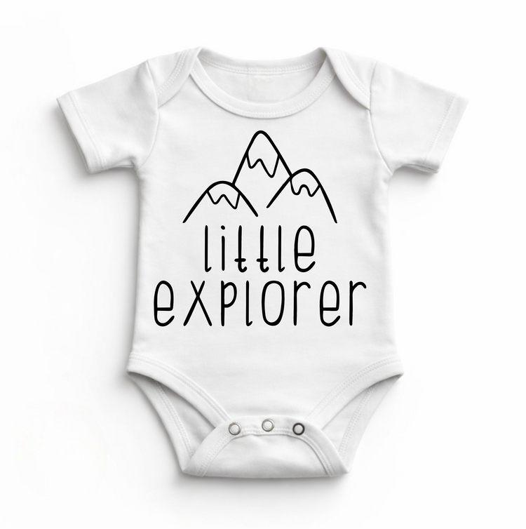 Little Explorer Outdoor Camping Bodysuit - Baby Bodysuit - Madi Moosh Boutique
