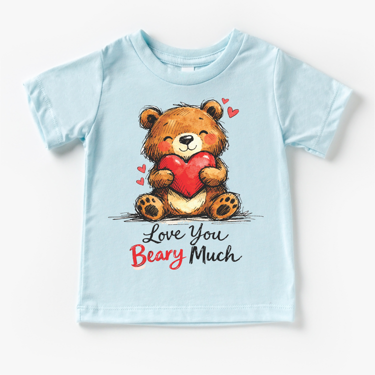 Love You Beary Much Valeintine's Day Shirt -  Teddy Bear Valeintine Tee