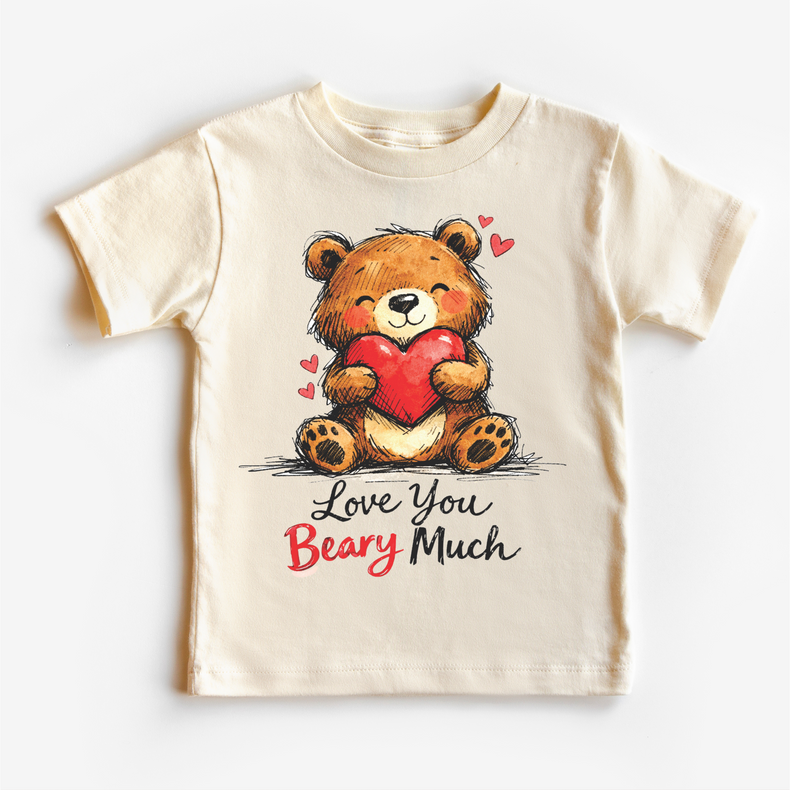 Love You Beary Much Valeintine's Day Shirt -  Teddy Bear Valeintine Tee