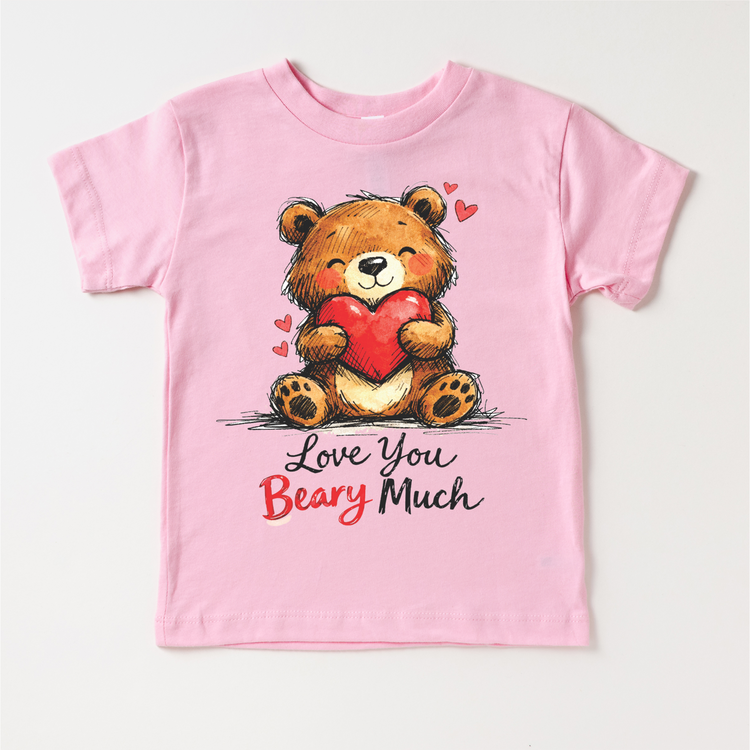 Love You Beary Much Valeintine's Day Shirt -  Teddy Bear Valeintine Tee
