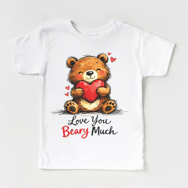 Love You Beary Much Valeintine's Day Shirt -  Teddy Bear Valeintine Tee