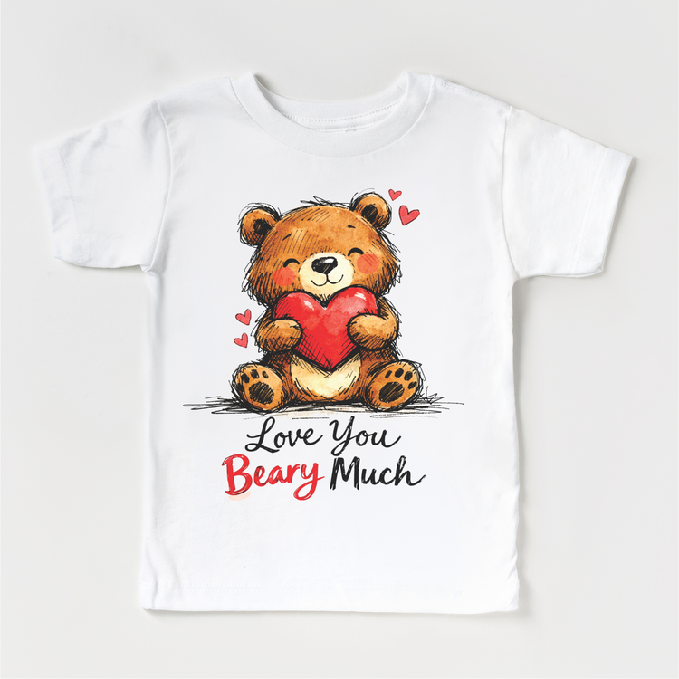 Love You Beary Much Valeintine's Day Shirt -  Teddy Bear Valeintine Tee