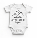 And The Adventure Begins Outdoor Camping Bodysuit - Baby Bodysuit - Madi Moosh Boutique