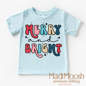 Merry And Bright Christmas Shirt - Cute Christmas Tee