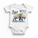 Stay Wild Outdoor Buffalo Baby Bodysuit - Madi Moosh Boutique