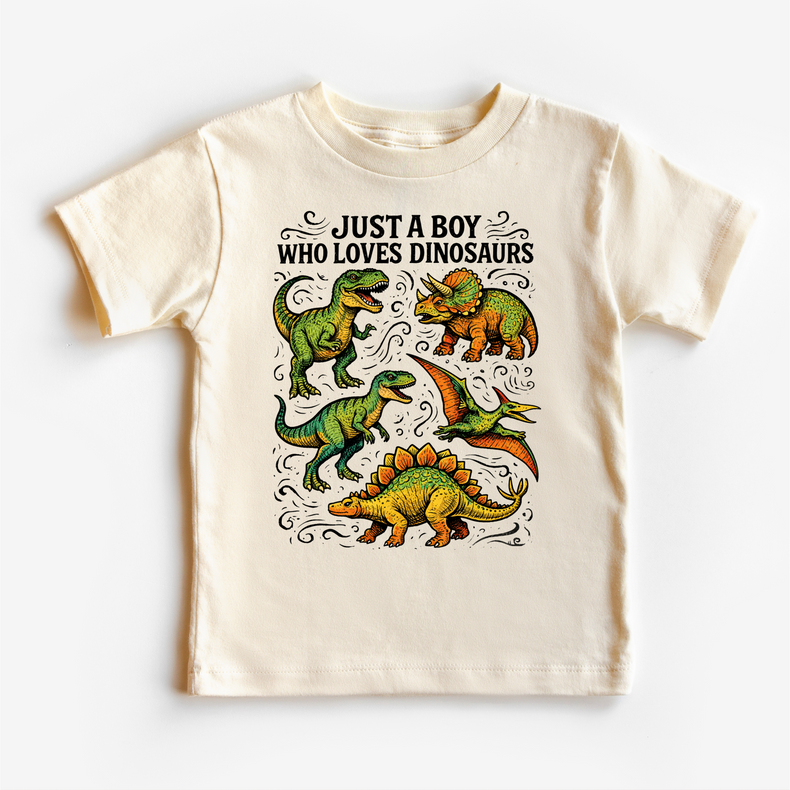 Just A Boy Who Loves Dinosaurs Shirt - Dinosaur Tee