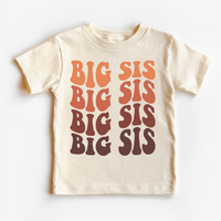Retro Big Sis Siblings Family, Sister graphic T-shirt by Madi Moosh