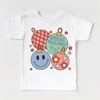 Merry and Bright Christmas White kids shirt