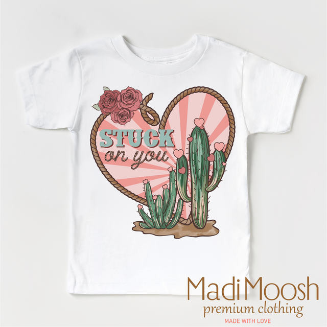 Stuck On You Western Valentine Shirt - Valentine Tee