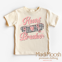 Heart Breaker Skater Valentine graphic T-shirt by Madi Moosh