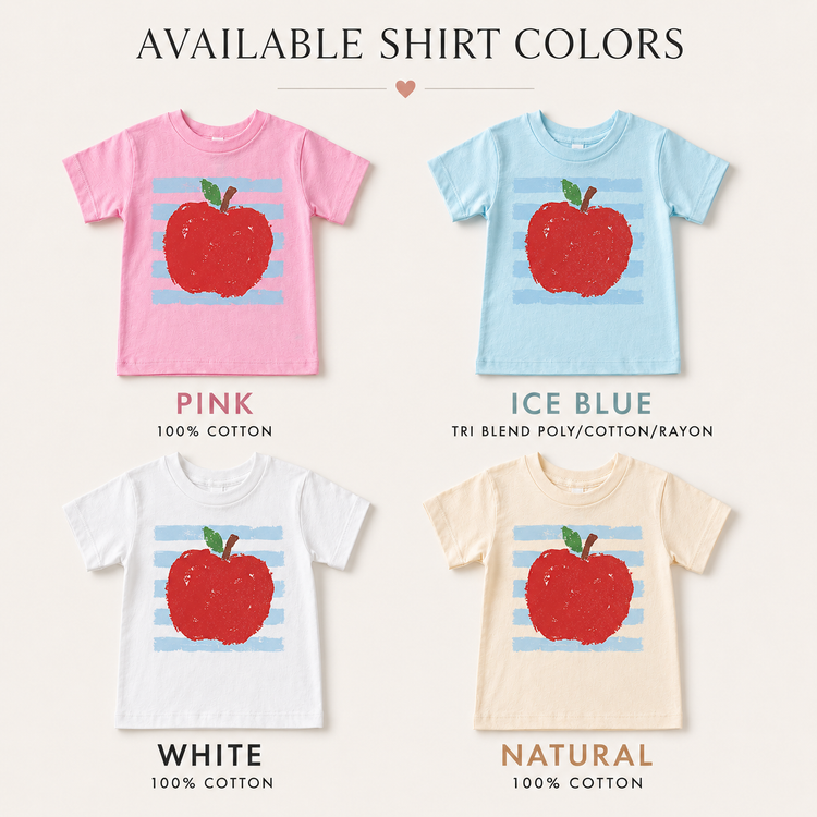 Boys Apple Back to School Shirt, Vintage Teacher Apple Kids Tee, Toddler School Graphic Shirt