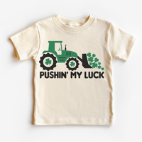 Pushing My Luck St. Patrick's Day Tractor by Madi Moosh