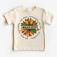 I Am Black History, Juneteenth Kids & Adult graphic T-shirt by Madi Moosh