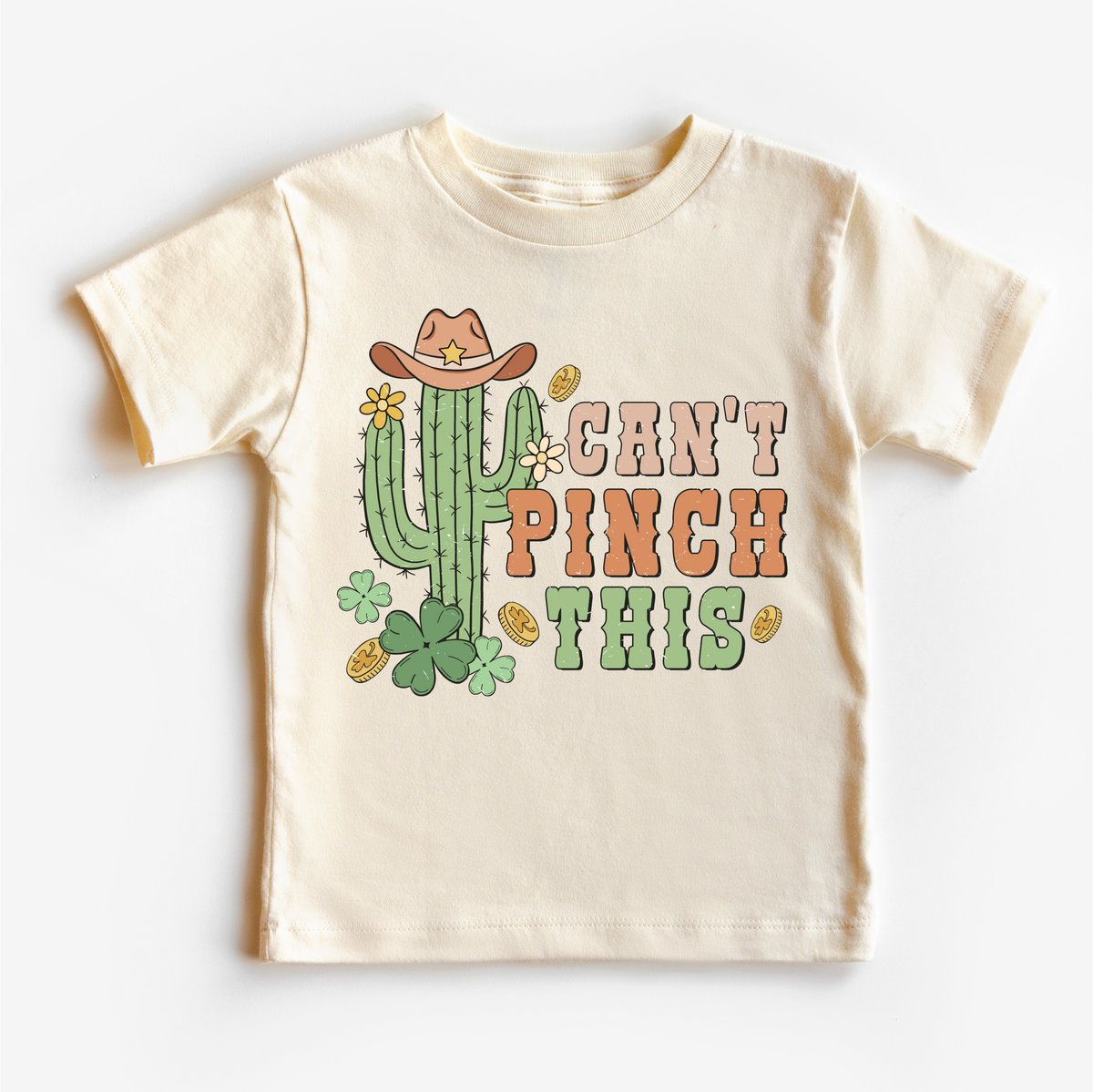 Western St. Patrick's Day, Can't Pinch This Kids & Adult Tees graphic T-shirt by Madi Moosh
