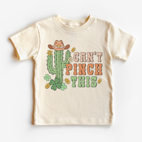 Western St. Patrick's Day, Can't Pinch This Kids & Adult Tees graphic T-shirt by Madi Moosh