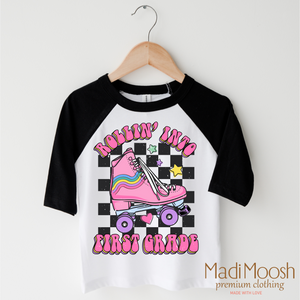 Rollin Into First Grade Back To School Shirt - School Shirt