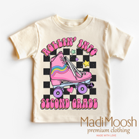 Rollin Into Second Grade Back To School graphic T-shirt by Madi Moosh