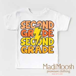 Second Grade Lightning Bolt Shirt - School Shirt