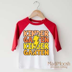 Kindergarten Lightning Bolt Shirt - School Shirt