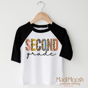 Second Grade Leopard Shirt - Back To School