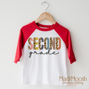 Second Grade Leopard Shirt - Back To School