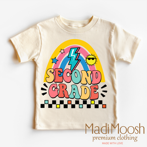 Second Grade Rainbow School Shirt - School Shirt