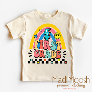 First Grade Rainbow School Shirt - School Shirt