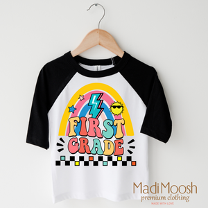 First Grade Rainbow School Shirt - School Shirt