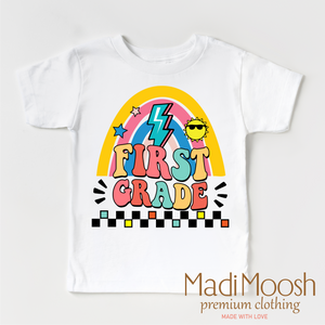 First Grade Rainbow School Shirt - School Shirt